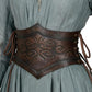 Medieval Lace-Up Corset Belt - Wide Renaissance Cinch Belt