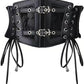 Wide Lace-Up Underbust Corset Belt - Stretchy Costume Belt