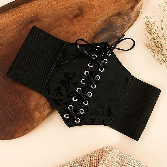 Women's Butterfly Lace-Up Elastic Corset Belt