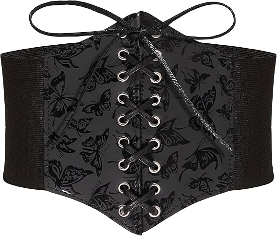 Women's Butterfly Lace-Up Elastic Corset Belt