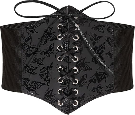 Women's Butterfly Lace-Up Elastic Corset Belt