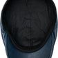 Genuine Leather Newsboy Cap with Curved Visor