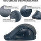 Genuine Leather Newsboy Cap with Curved Visor
