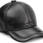 Lambskin Leather Baseball Cap for Winter & Outdoor