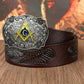 Large Gold Tone Fraternal Rodeo Western Belt Buckle
