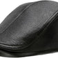 Lambskin Leather Newsboy Cap - Driving & Cabbie Hat