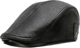 Lambskin Leather Newsboy Cap - Driving & Cabbie Hat