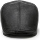 Lambskin Leather Newsboy Cap - Driving & Cabbie Hat