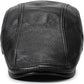 Lambskin Leather Newsboy Flat Cap - Gatsby Style