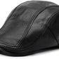 Lambskin Leather Newsboy Flat Cap - Gatsby Style