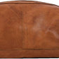 Light Tan Handcrafted Leather Dopp Kit for Men & Women