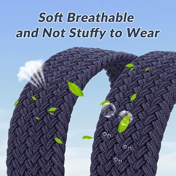 Lightweight Breathable Elastic Woven Golf Belt for Men