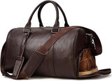 Lychee Grain Leather Carry-On Duffel - Airline Approved