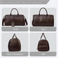 Lychee Grain Leather Carry-On Duffel - Airline Approved