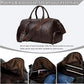 Lychee Grain Leather Carry-On Duffel - Airline Approved