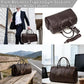 Lychee Grain Leather Carry-On Duffel - Airline Approved