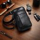 Men's Slim Leather Phone Crossbody Pouch
