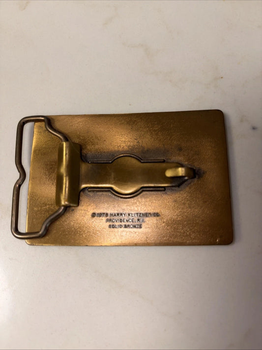 Masonic Lodge Bronze Fraternal Belt Buckle
