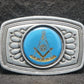 Masonic Symbol Brotherhood Pewter Belt Buckle