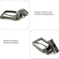 Matte Gray Reversible Clamp Buckle - Modern Sleek Style