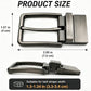 Matte Gray Reversible Clamp Buckle - Modern Sleek Style