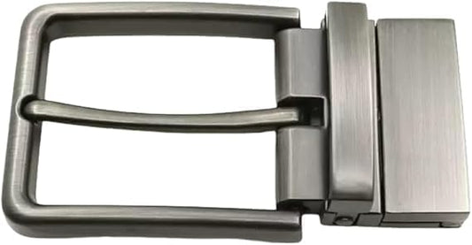 Matte Gray Reversible Clamp Buckle - Modern Sleek Style