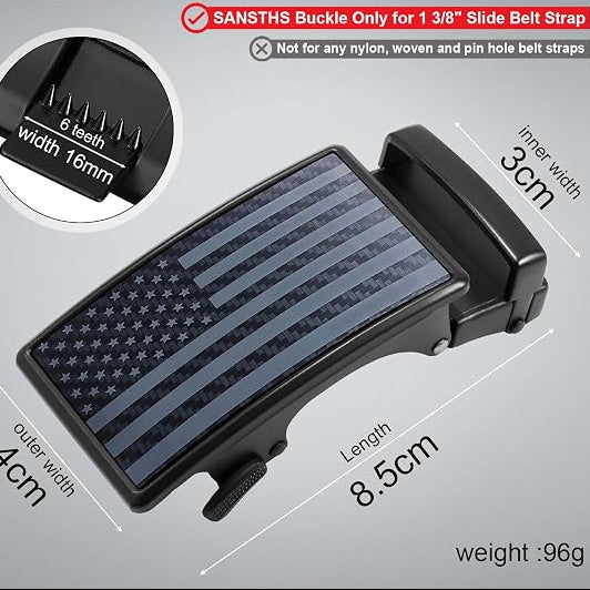 American Flag Ratchet Belt Buckle for Men