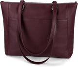 Medium Leather Tote Bag with Zip Closure