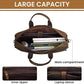 Men's Aged Full-Grain Leather Vintage Satchel – 16"