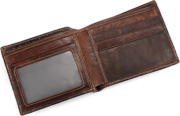 Men's Embossed Dragon Pattern Leather Wallet
