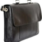 Men's Full-Grain Leather Briefcase – Brass Hardware