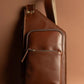 Men's Full Grain Leather RFID Crossbody Bag