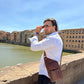 Men's Full Grain Leather RFID Crossbody Bag