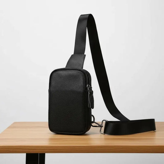 Men's Genuine Leather Chest Sling Bag
