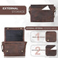 Men's Handcrafted Full-Grain Leather Messenger Bag