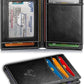 Men's Magnetic Slim Leather Wallet with RFID Blocking