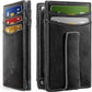 Men's Magnetic Slim Leather Wallet with RFID Blocking