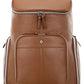 Men's Pebbled Leather Deluxe Backpack – Cognac