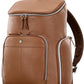 Men's Pebbled Leather Deluxe Backpack – Cognac