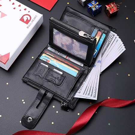 Men's RFID Blocking Genuine Leather Chain Wallet