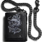 Men's Skull Biker Trifold Wallet – Detachable Chain