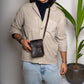 Men's Small Phone Crossbody Messenger Bag - Full Grain