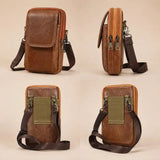 Men's Vegan Leather Crossbody Pouch – Lightweight