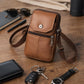 Men's Genuine Cowhide Phone Crossbody Pouch