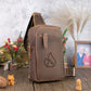 Men's Vintage Cowhide Leather Satchel Chest Bag