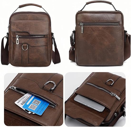 Men's Vintage Crossbody Shoulder Bag – Business Casual