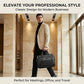 Men's Vintage Leather Laptop Briefcase 16" – Crossbody