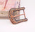 Men's Vintage Western Cowboy Belt Buckle - Engraved Brass Tone Rhinestone Flower (38mm)