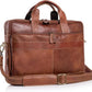 Men's Water Buffalo Leather Office Satchel – 16" Laptop