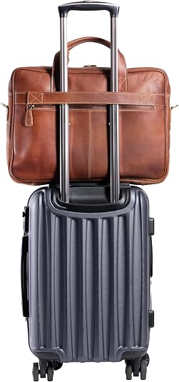 Men's Water Buffalo Leather Office Satchel – 16" Laptop